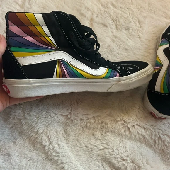 Vans High-Top Sneakers - sk8-hi rainbow prism men’s size 9/womens 10.5 - Picture 7 of 10